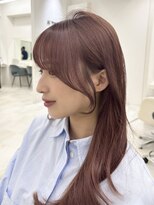 アイトーキョーエス 渋谷(AI TOKYO S) 顔周りカット/ベージュカラー/ミディアムレイヤーカット/渋谷