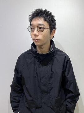 PARKiiiNG 心斎橋　ブリーチ/ダブルカラー/パーマ/メンズ【パーキング】 ニュアンスパーマ