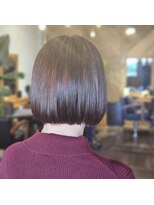 ヘアードレスビュー(hair dress V.I.E.W)&nbsp;縮毛矯正×赤×ボブ