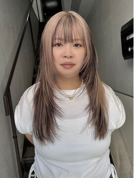 パーク(PAAQ) ダブルカラー＆ブリーチレイヤーカットローライトミックスカラー