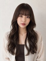 ラカトッカ 中目黒(LAKA TOCCA) 韓国風巻き髪ロングバングカット