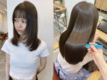 ミイロ(miiro)の写真/自然な仕上がりが大人気、 髪質改善×縮毛矯正で憧れの艶髪へ☆  [イルミナカラー/ショートボブ/韓国/柏駅]