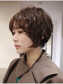 ショートパーマショートカットショートボブレイヤーパーマボブ