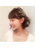 《lond omotesand担当rico》切りっぱなしボブ wedding arange☆