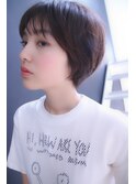 小顔ショート・カットうまい・耳まわりスッキリ・グラデーション