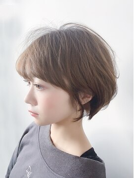 オーブ ヘアー アムール 学芸大学店(AUBE HAIR amour) 【AUBE HAIR】ふんわりショート_モカウェーブ