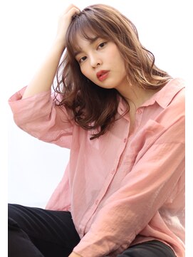 マルシェ(marche) ミルクティーベージュ×シースルーバング