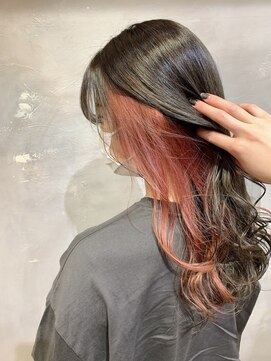 ロア 福岡天神本店(LORE) インナーカラー/ペールピンク/nana