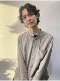 くせ毛風サイドパート韓国マッシュ