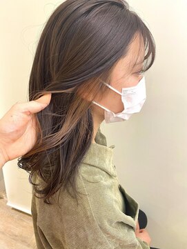 ネオリーブ チロル 横浜西口店(Neolive CiroL.) インナーカラー オレンジベージュ