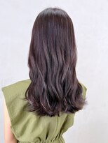 アイティー バイ アルバム 中野店(IT by ALBUM)&nbsp;ダークラベンダー_外ハネボブセクションカラー_ba361611