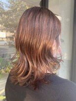 ラッキーヘア 加古川(Lucky Hair)&nbsp;ハイライト×暖色オレンジブラウンカラー【芝崎】