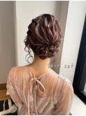 【minami】ふわふわローシニヨン◎ルーズヘアセット