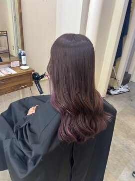 アジールヘア 北千住駅西口店(agir hair) ピンクラベンダー韓国ブリーチ北千住