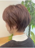 大人ヘルシースタイルショコラアッシュふんわりカールショート
