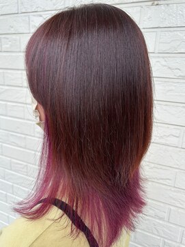 アンジュ 篠ノ井店(ange) 10代20代30代　インナーカラー