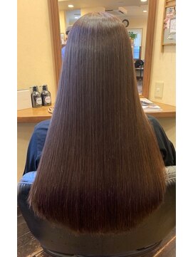ボブビッシュ 東温店 縮毛矯正クセストパー/髪質改善/白髪ぼかし