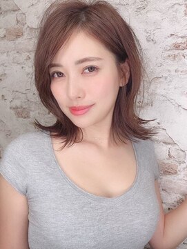 ライズ バイ レボ 柏店(RISE by REVO) 大人かわいい/レイヤーロング/グレーベージュ/前髪パーマ/柏