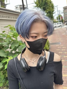 ヴェルデ(Verde) オリジナルデザイン  ネイビーカラー ホワイト ブリーチ