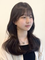 ビューエヒメ(VIEW EHIME)&nbsp;顔まわり/レイヤーカット/韓国/ロングヘア/ベージュ