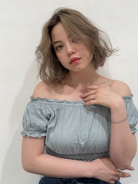 エアー 青山(AIR) ボブハイトーンダブルカラー外国人風