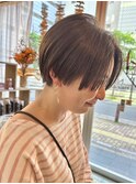 ハンサムショート/ショートボブ/マッシュ/ベージュ/北浦和/浦和