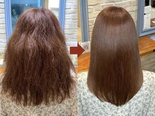 劇的！縮毛矯正のビフォーアフター