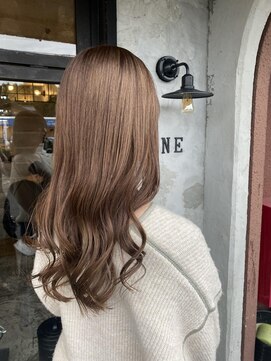 ワンドット バイ キーマン(ONE. by KEYMAN) ブリーチあり　ベージュカラー