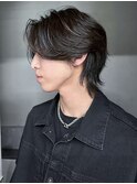 ダークアッシュ透明感カラー韓国マッシュゆるスパ_ba501731