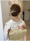 和装シンプルシニヨン葭本23