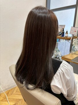ヘア ルーナ バイ アプリーレ(hair lune by Aprire) 黒髪暗髪艶髪ワンカール美シルエットロング20代30代