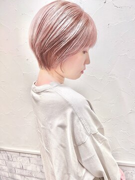 ジェット 姫路 飾磨(jet.) ショートカット×ピンクアッシュ