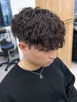 マッシュスパイラルパーマツイストスパイラル波巻きメンズ