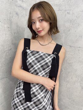 リミットバイアフィナー 大宮店(limit by Afinar) くびれボブ/レイヤーボブ/オリーブベージュ