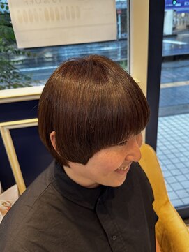 アンソル オブ リシェール(N'SOL of RICHAIR) マッシュボブ/マロンカラー/ラウンドマッシュ