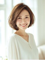 シュガー ヘアアンドネイル 仙台(SUGAR)&nbsp;秋カラーベージュ◎白髪ぼかしハイライト×レイヤーミディ大人