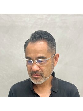 サームマン 人形町(SARM MAN) ダンディなオールバックショート/メンズカット/フェード