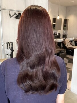 シェル 津山の手店(shel) ブリーチなし◎暖色秋カラーラベンダーピンク×艶髪カラー