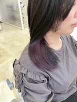ラプトヘア(Rapt.HAIR) インナーカラー◎ちら見えパープル☆+°