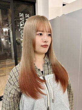 ホリー(HOLLY) ベージュ×オレンジ