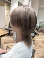 ルータス(loutus)&nbsp;マレットヘア/レイヤーショート/ミルクティベージュ全頭ブリーチ