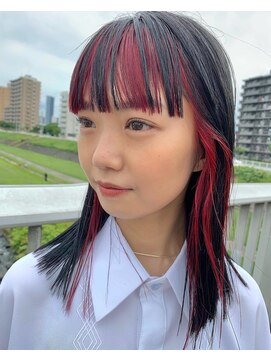 テンション(tension) ブリーチカラー2トーンインナーカラー札幌大通駅バスセンター駅