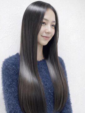 ザビー(THE B) 本八幡×グレージュ×艶髪×ストレートヘア×髪質改善