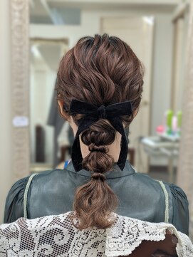 横濱ハイカラ美容院(haikara美容院) あみおろし（ローポニーテール）