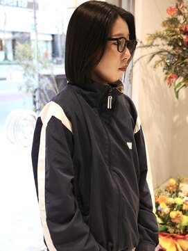 ウィム(wim) " タッセルボブ "/切りっぱなしボブ/ボブ/顔周りレイヤー