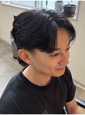 ダウンパーマ/センターパート/ニュアンスパーマ/韓国/橋本修杜