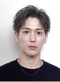 刈り上げショートラフパーマツーブロックアップバング