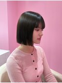 北中城/ハッシュカット/グレージュ/デザインカラー