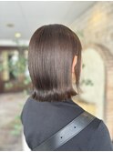 グレーカラー、切りっぱなしボブ【千葉】