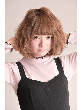 ミエルヘアーブラン(miel hair blanc) 【miel hair blanc】ワンサイドセミウェットグレージュ